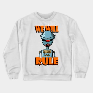 Retro Robot Cartoon Crewneck Sweatshirt